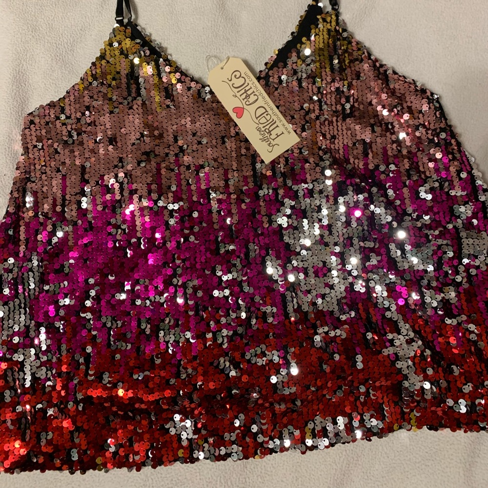 Large Sequin top